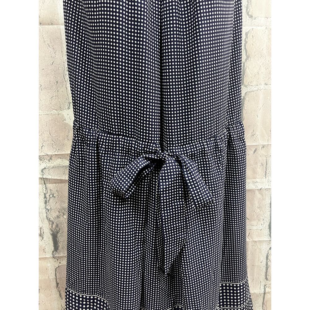 Ann Klein Womens Polka Dot Pleaded Midi Dress Size 12 100% Polyester - Picture 7 of 16